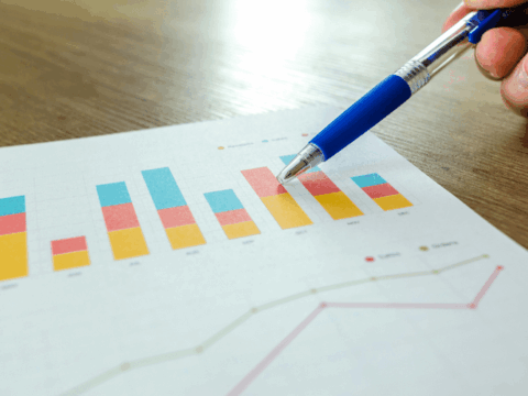 A clear illustration explaining the concept of investing for beginners with icons for stocks and bonds.